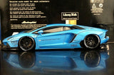 AutoArt Lamborghini 2012 Aventador LP700-4 LB-ووركس بلو 1:18 – نموذج معدني قابل للجمع من القالب المصبوب