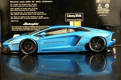 AutoArt Lamborghini 2012 Aventador LP700-4 LB-Works Blue 1:18 – Keräilyesineitä valuvalumalleja