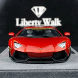 AutoArt Lamborghini 2012 Aventador LP700-4 LB-ووركس بورغندي 1:18 – نموذج معدني قابل للجمع مصنوع من القالب المصبوب