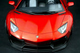 AutoArt Lamborghini 2012 Aventador LP700-4 LB-ووركس بورغندي 1:18 – نموذج معدني قابل للجمع مصنوع من القالب المصبوب