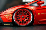 AutoArt Lamborghini 2012 Aventador LP700-4 LB-ووركس بورغندي 1:18 – نموذج معدني قابل للجمع مصنوع من القالب المصبوب