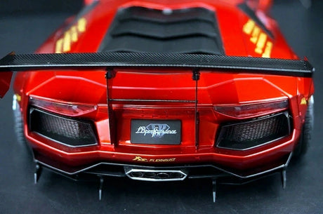 AutoArt Lamborghini 2012 Aventador LP700-4 LB-ووركس بورغندي 1:18 – نموذج معدني قابل للجمع مصنوع من القالب المصبوب