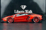 AutoArt Lamborghini 2012 Aventador LP700-4 LB-ووركس بورغندي 1:18 – نموذج معدني قابل للجمع مصنوع من القالب المصبوب