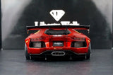 AutoArt Lamborghini 2012 Aventador LP700-4 LB-ووركس بورغندي 1:18 – نموذج معدني قابل للجمع مصنوع من القالب المصبوب