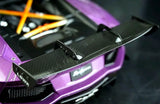AutoArt Lamborghini 2012 Aventador LP700-4 LB-ووركس بنفسجي 1:18 – نموذج معدني قابل للجمع من القالب المصبوب
