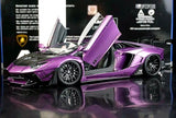 AutoArt Lamborghini 2012 Aventador LP700-4 LB-ووركس بنفسجي 1:18 – نموذج معدني قابل للجمع من القالب المصبوب