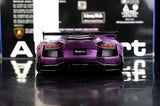 AutoArt Lamborghini 2012 Aventador LP700-4 LB-ووركس بنفسجي 1:18 – نموذج معدني قابل للجمع من القالب المصبوب
