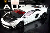 AutoArt Lamborghini 2012 Aventador LP700-4 LB-Works White 1:18 – Modello da collezione in metallo pressofuso