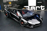 AutoArt Lamborghini 2015 Aventador LP750-4 SV Black 1:18 – Modello da collezione in pressofuso