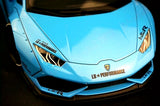 AutoArt Lamborghini 2015 Huracan LP610-4 LB-Works Blue 1:18 – Modello da collezione in pressofuso