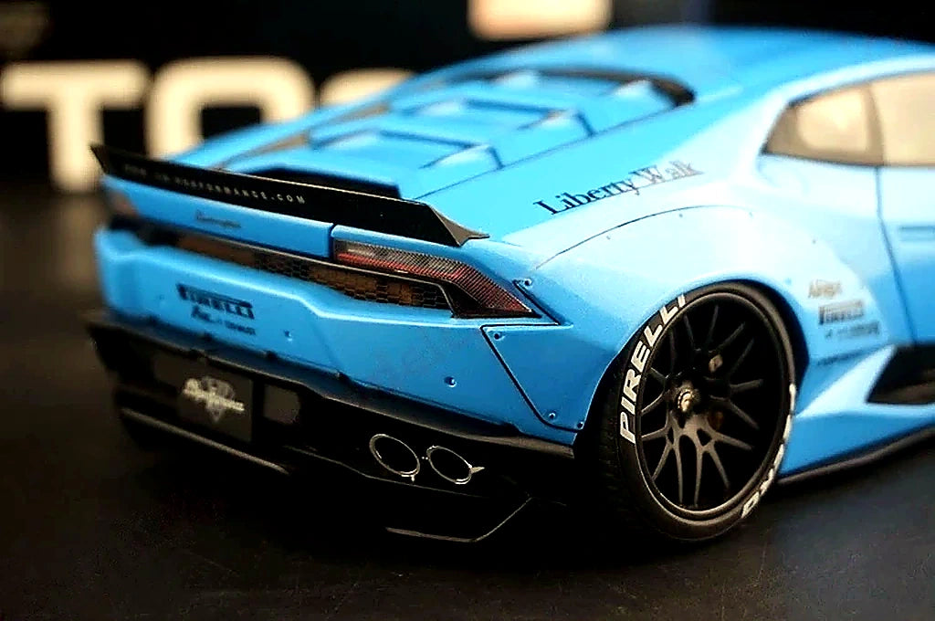 AutoArt Lamborghini 2015 Huracan LP610-4 LB-Works Blue 1:18 – Modello da collezione in pressofuso
