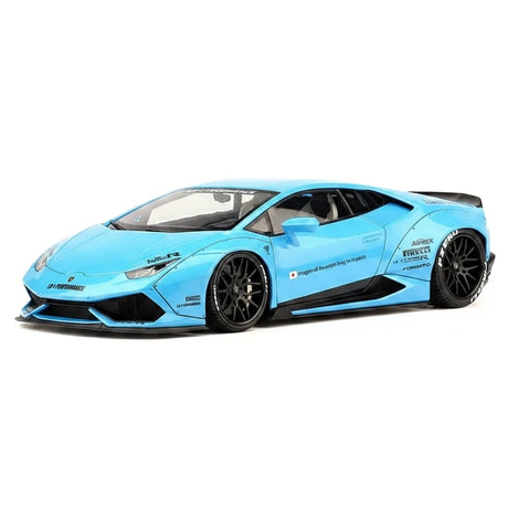 AutoArt Lamborghini 2015 هوراكان LP610-4 LB-ووركس بلو 1:18 – نموذج معدني قابل للجمع مصبوب، قالب