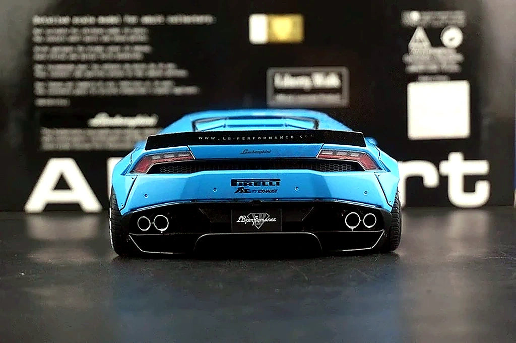 AutoArt Lamborghini 2015 Huracan LP610-4 LB-Works Blue 1:18 – Modello da collezione in pressofuso