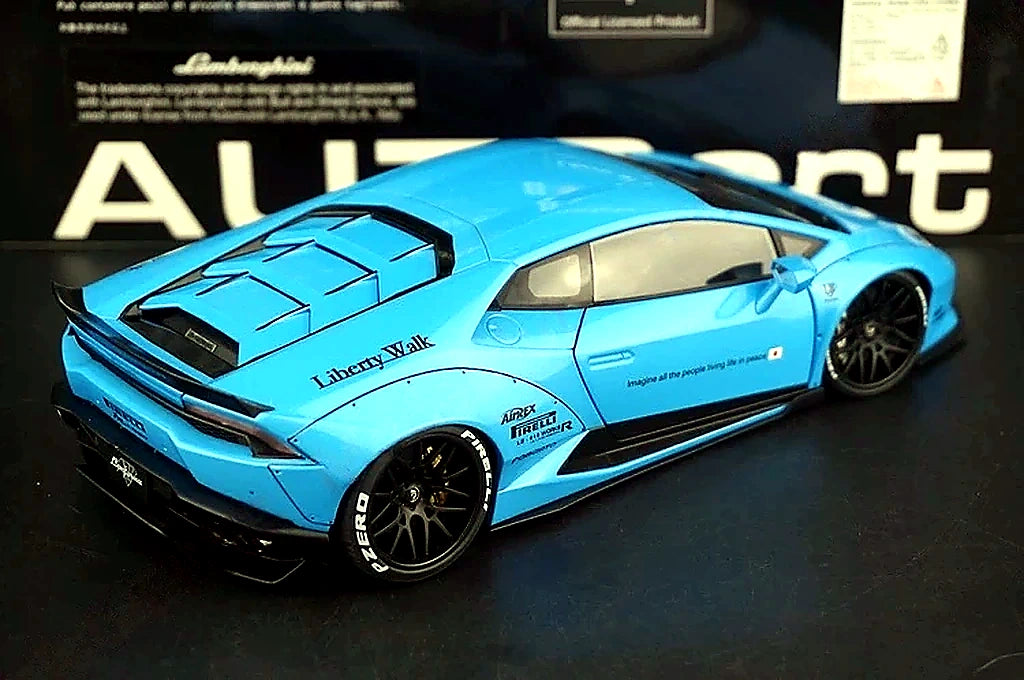AutoArt Lamborghini 2015 Huracan LP610-4 LB-Works Blue 1:18 – Modello da collezione in pressofuso