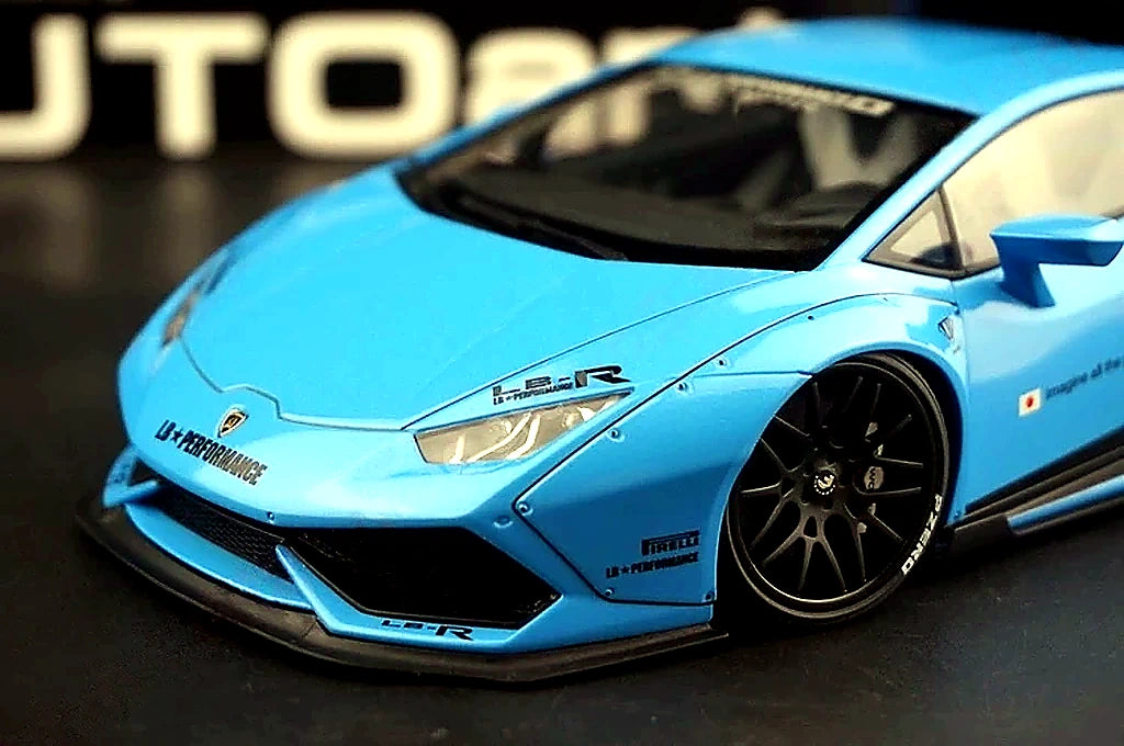 AutoArt Lamborghini 2015 Huracan LP610-4 LB-Works Blue 1:18 – Modello da collezione in pressofuso