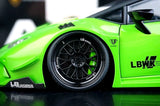 AutoArt Lamborghini 2015 هوراكان LP610-4 LB-ووركس جرين 1:18 – نموذج معدني قابل للجمع من القالب المصبوب