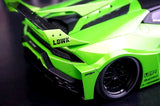 AutoArt Lamborghini 2015 هوراكان LP610-4 LB-ووركس جرين 1:18 – نموذج معدني قابل للجمع من القالب المصبوب