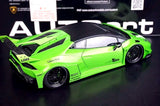 AutoArt Lamborghini 2015 هوراكان LP610-4 LB-ووركس جرين 1:18 – نموذج معدني قابل للجمع من القالب المصبوب