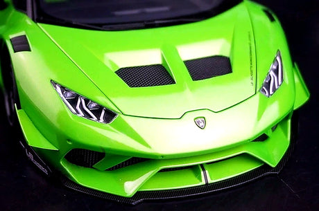 AutoArt Lamborghini 2015 هوراكان LP610-4 LB-ووركس جرين 1:18 – نموذج معدني قابل للجمع من القالب المصبوب