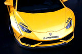 AutoArt Lamborghini 2015 هوراكان LP610-4 LB-ووركس أصفر 1:18 – نموذج معدني قابل للجمع من القالب المصبوب