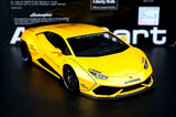 AutoArt Lamborghini 2015 هوراكان LP610-4 LB-ووركس أصفر 1:18 – نموذج معدني قابل للجمع من القالب المصبوب