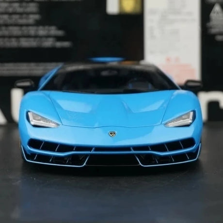 AutoArt Lamborghini 2016 سينتيناريو LP770-4 بلو 1:18 – نموذج معدني قابل للجمع مصبوب.