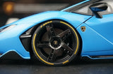 AutoArt Lamborghini 2016 سينتيناريو LP770-4 بلو 1:18 – نموذج معدني قابل للجمع مصبوب.