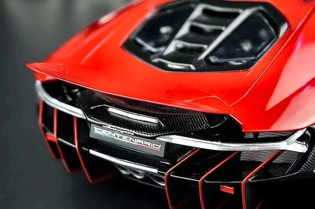 AutoArt Lamborghini 2016 سينتيناريو LP770-4 بورغندي 1:18 – نموذج معدني قابل للجمع مصبوب.
