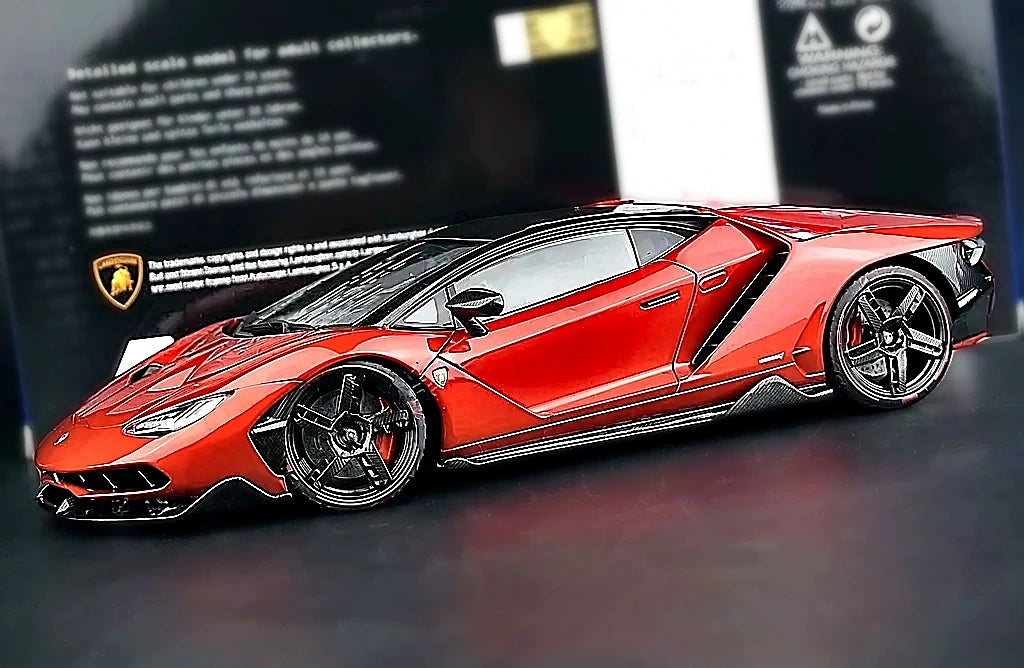 AutoArt Lamborghini 2016 Centenario LP770-4 Burgundy 1:18 – Sammelobjekte aus Druckguss-Modell-Druckguss