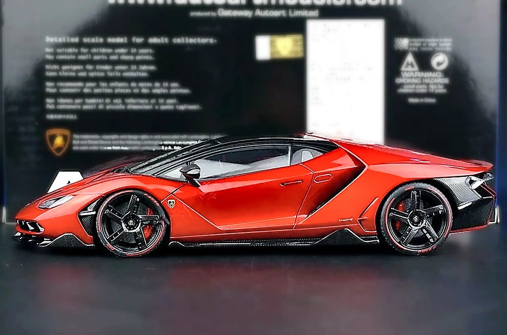 AutoArt Lamborghini 2016 Centenario LP770-4 Burgundy 1:18 – Sammelobjekte aus Druckguss-Modell-Druckguss