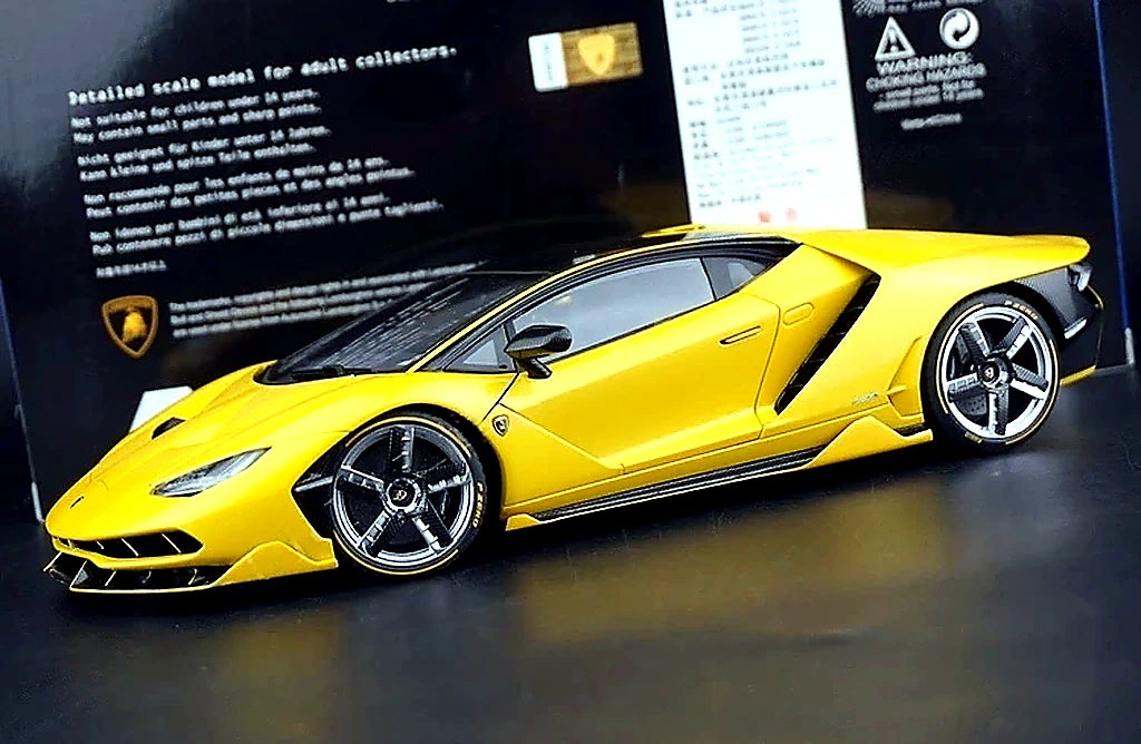 AutoArt Lamborghini 2016 Centenario LP770-4 Yellow 1:18 – Modello da collezione in metallo pressofuso
