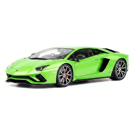 AutoArt Lamborghini 2017 Aventador S LP740-4 Green 1:18 – نموذج معدني قابل للجمع من القالب المصبوب