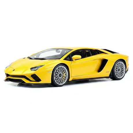 AutoArt Lamborghini 2017 Aventador S LP740-4 الأصفر 1:18 – نموذج معدني قابل للجمع من القالب المصبوب
