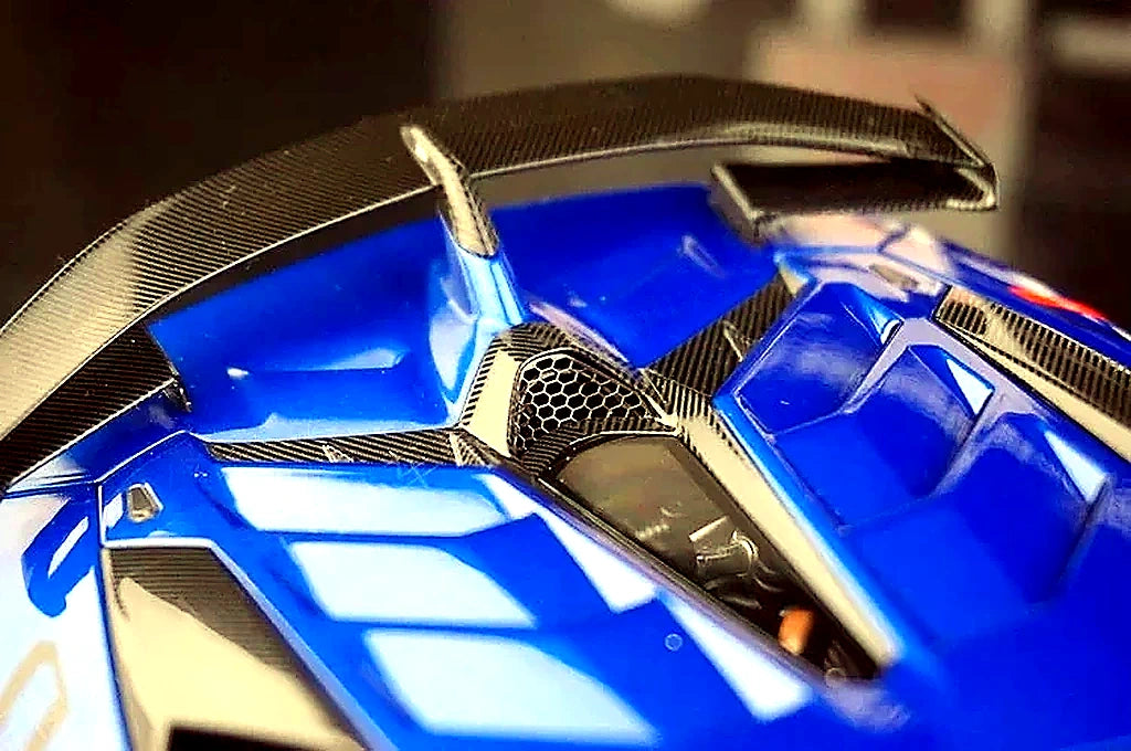 AutoArt Lamborghini 2018 Aventador SVJ بلو 1:18 – نموذج معدني قابل للجمع