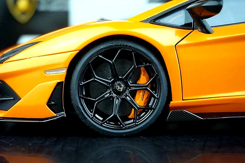 AutoArt Lamborghini 2018 Aventador SVJ Orange 1:18 – Modello da collezione pressofuso