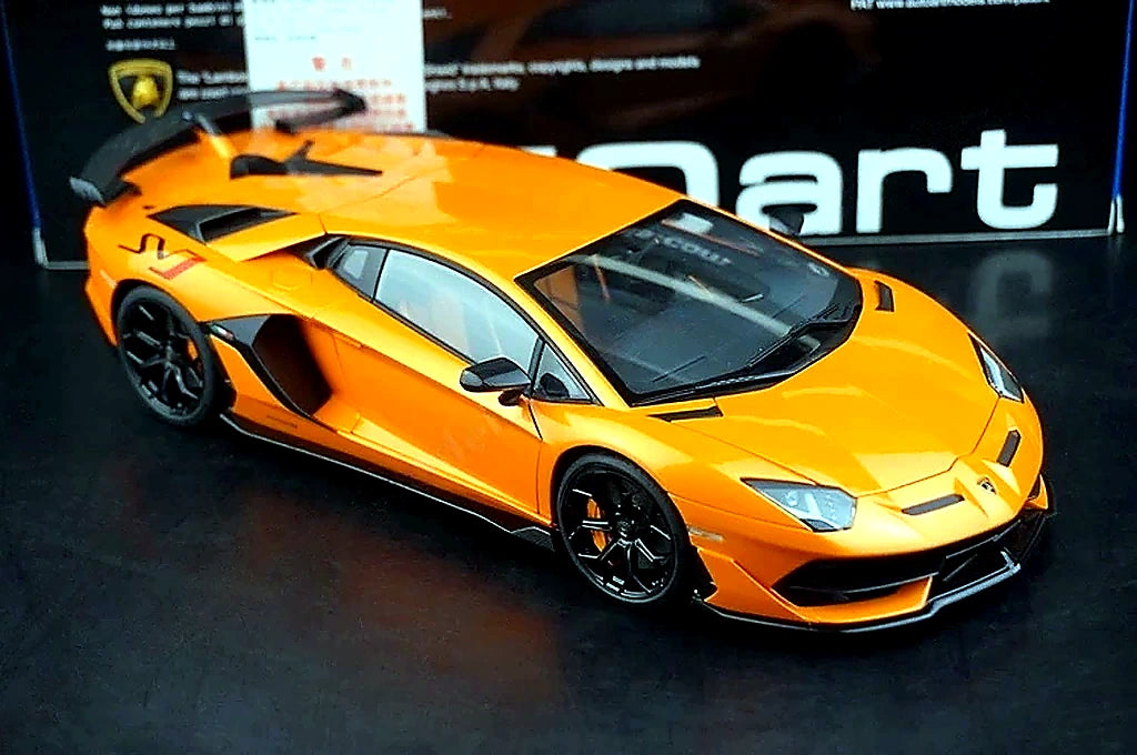 AutoArt Lamborghini 2018 Aventador SVJ Orange 1:18 – Modello da collezione pressofuso