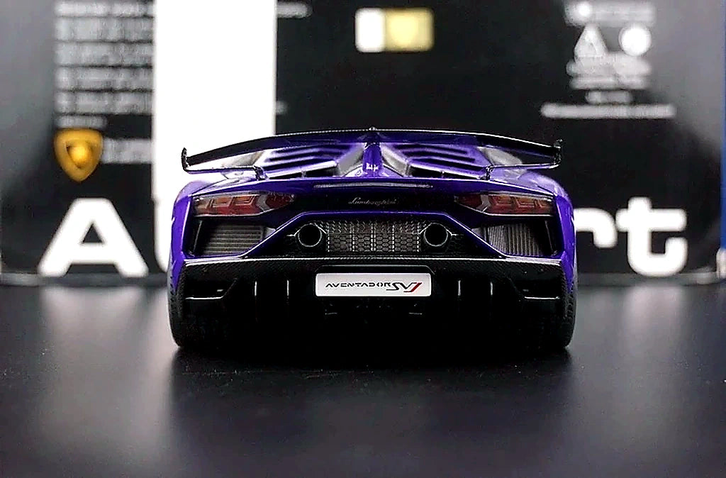 AutoArt Lamborghini 2018 Aventador SVJ Purple 1:18 – Modello da collezione in pressofuso