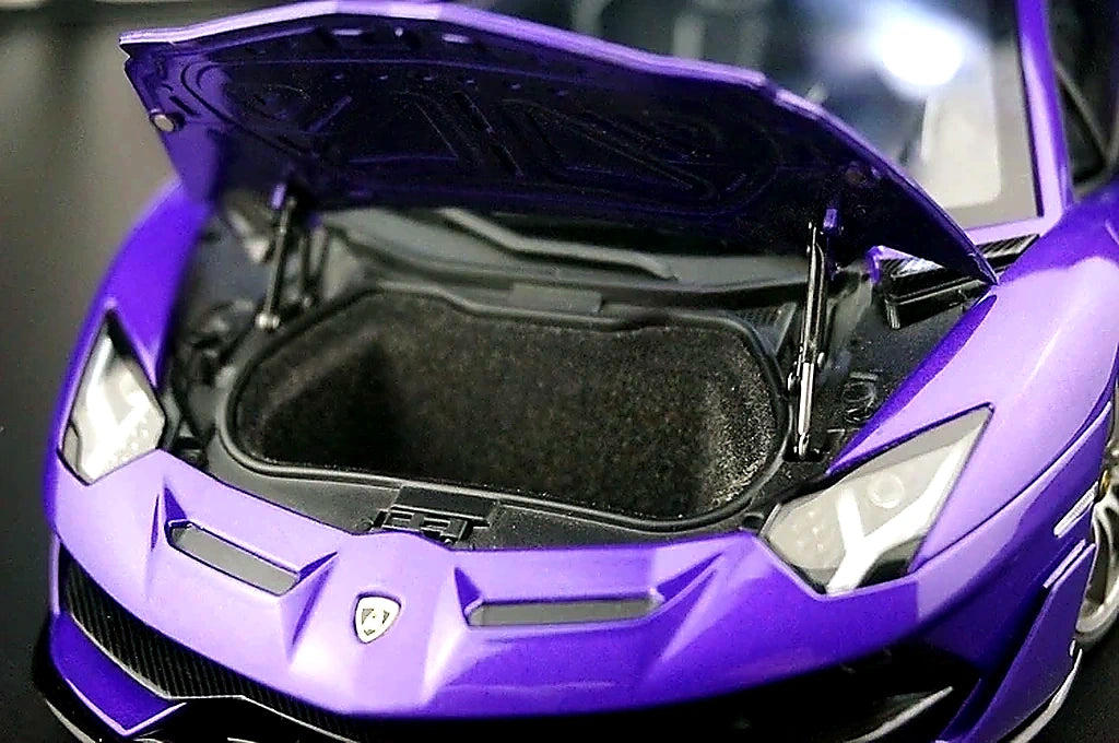 AutoArt Lamborghini 2018 Aventador SVJ Purple 1:18 – Modello da collezione in pressofuso
