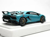AutoArt Lamborghini 2018 Aventador SVJ Turquoise 1:18 – Collectible Diecast Model Die-Cast