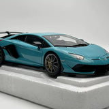 AutoArt Lamborghini 2018 Aventador SVJ Turquoise 1:18 – Collectible Diecast Model Die-Cast