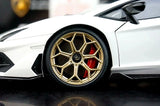 AutoArt Lamborghini 2018 Aventador SVJ White 1:18 – Collectible Diecast Model Die-Cast