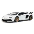 AutoArt Lamborghini 2018 Aventador SVJ White 1:18 – Collectible Diecast Model Die-Cast