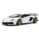 AutoArt Lamborghini 2018 Aventador SVJ White 1:18 – Collectible Diecast Model Die-Cast