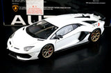AutoArt Lamborghini 2018 Aventador SVJ White 1:18 – Collectible Diecast Model Die-Cast