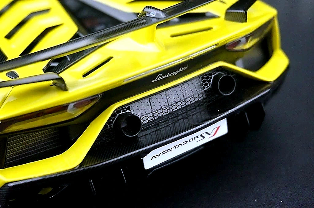 AutoArt Lamborghini 2018 Aventador SVJ Yellow 1:18 – Modello Pressofuso da collezione