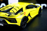 AutoArt Lamborghini 2018 Aventador SVJ Yellow 1:18 – Modello Pressofuso da collezione