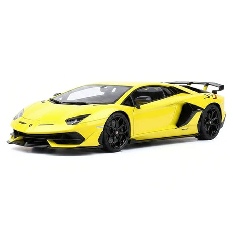 AutoArt Lamborghini 2018 Aventador SVJ يلو 1:18 – نماذج معدنية قابلة للجمع