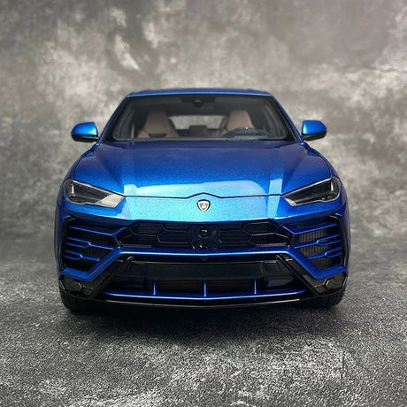 AutoArt Lamborghini 2018 Urus بلو 1:18 – نموذج معدني قابل للجمع من القالب المصبوب