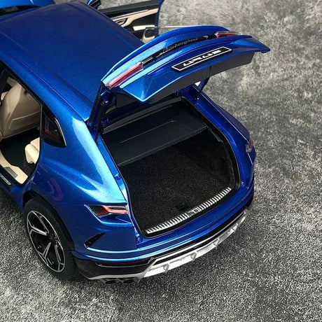 AutoArt Lamborghini 2018 Urus بلو 1:18 – نموذج معدني قابل للجمع من القالب المصبوب