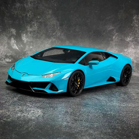 AutoArt Lamborghini 2019 هوراكان EVO بلو 1:18 – نموذج معدني قابل للجمع من نوع القالب المصبوب